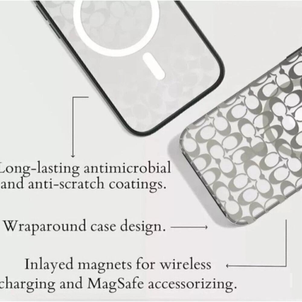 Coach iPhone Signature ProtectiveCase with MagSafe! iPhone16 retail:$78 - Picture 9 of 10